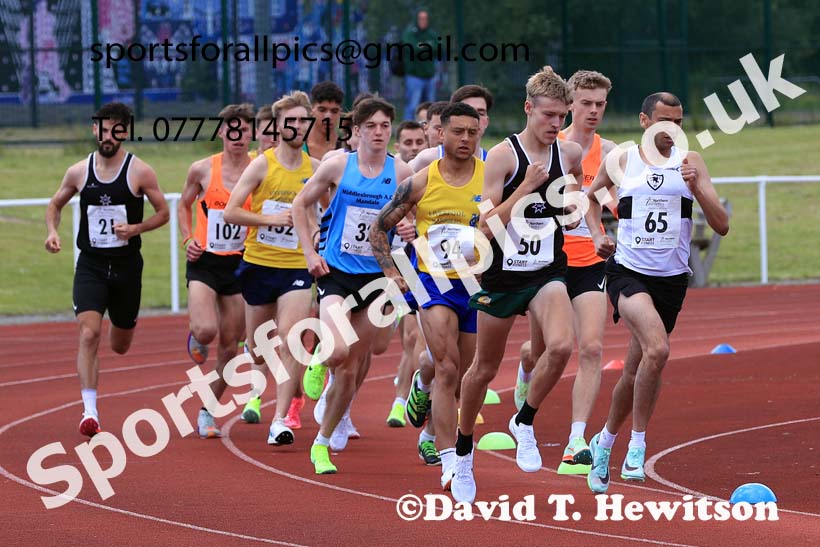 Senior Mens 5000 metres, 2024 Northern Senior and Under-20s Track and Field Champs, Middlesbrough.  Photo: David T. Hewitson/Sports for All Pics
